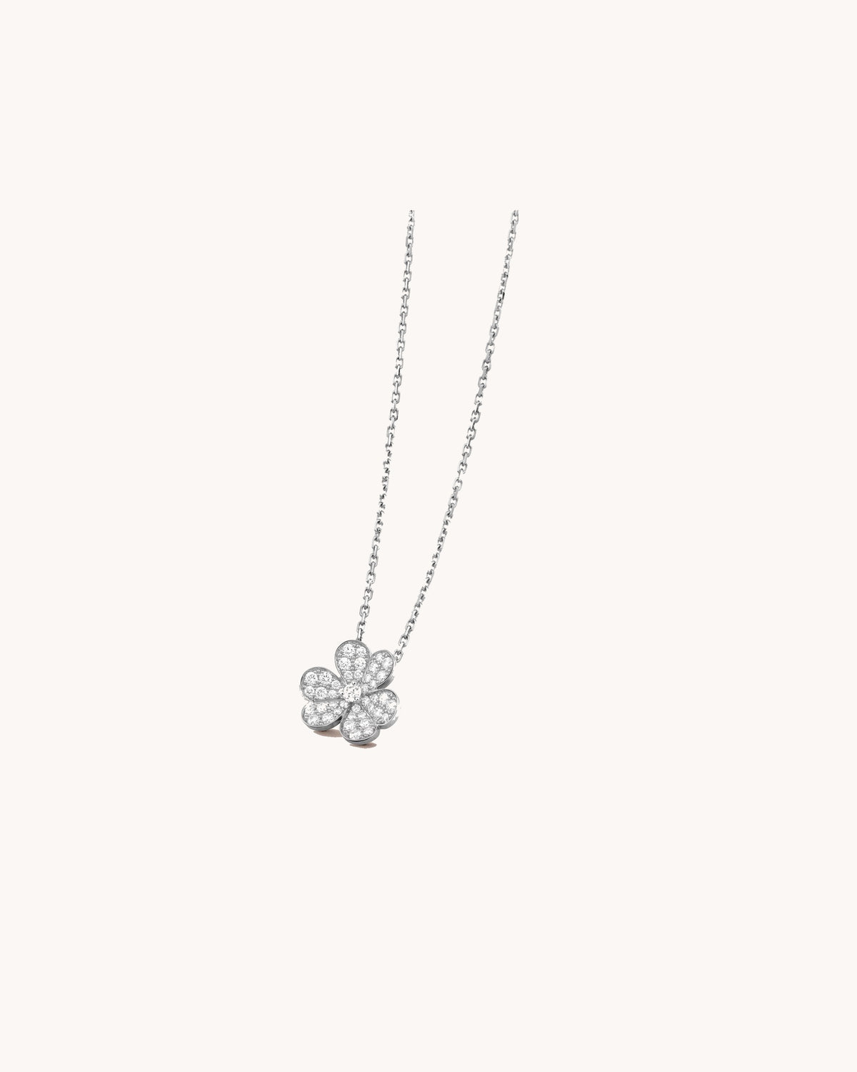Mayceline Fleur de Lumière Pendant Necklace — Diamond 18K White Gold — image 3
