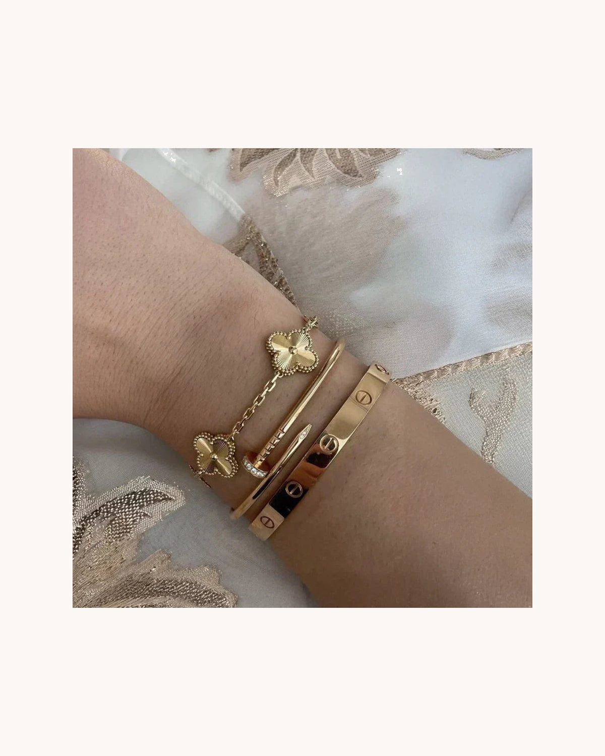 3-Piece Bracelet Set - Gold