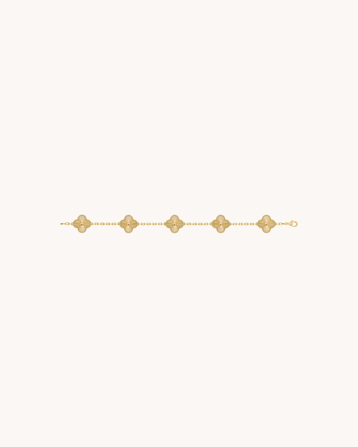 Mayceline Four Leaf Clover Bracelet — 18K Yellow Gold — image 3