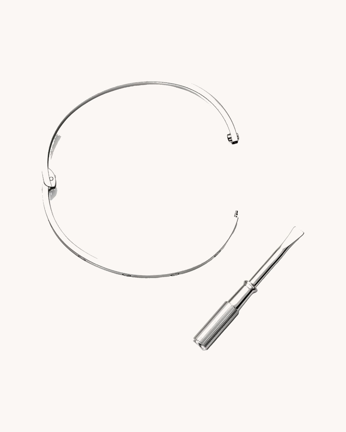 Mayceline Amour Bracelet, Small Model — 18K White Gold