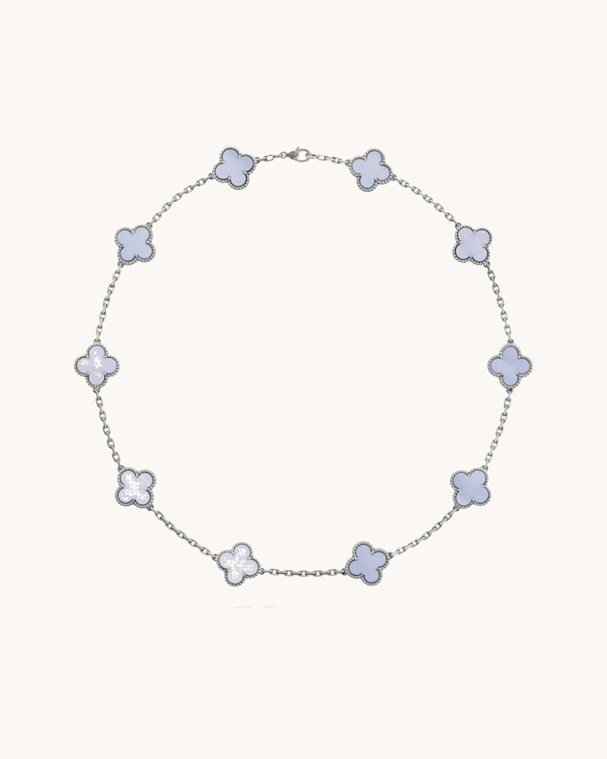 CLOVER | 10 Motive Silver Necklace