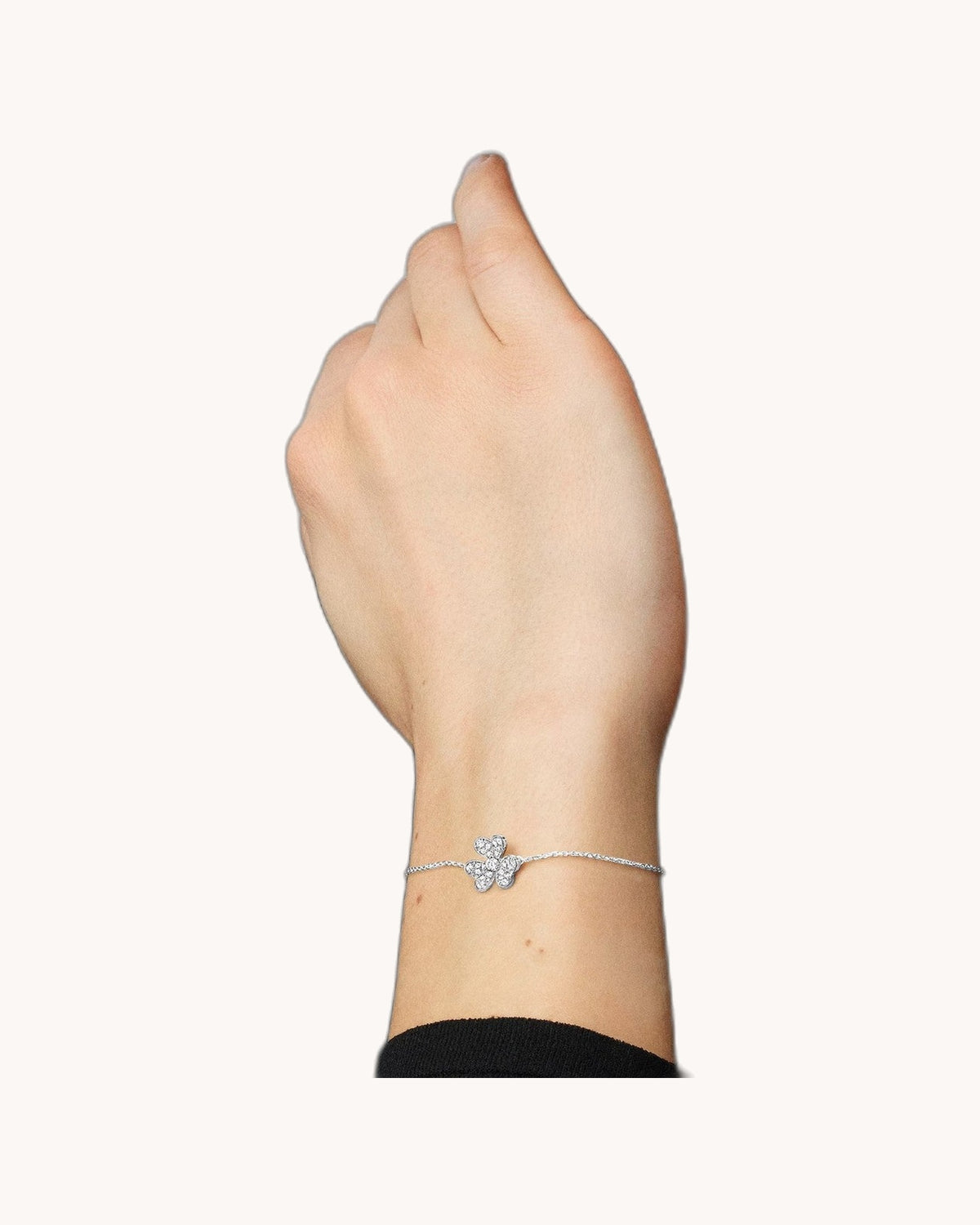 Mayceline Fleur de Lumière Earrings, Mini Model — Diamond 18K white gold