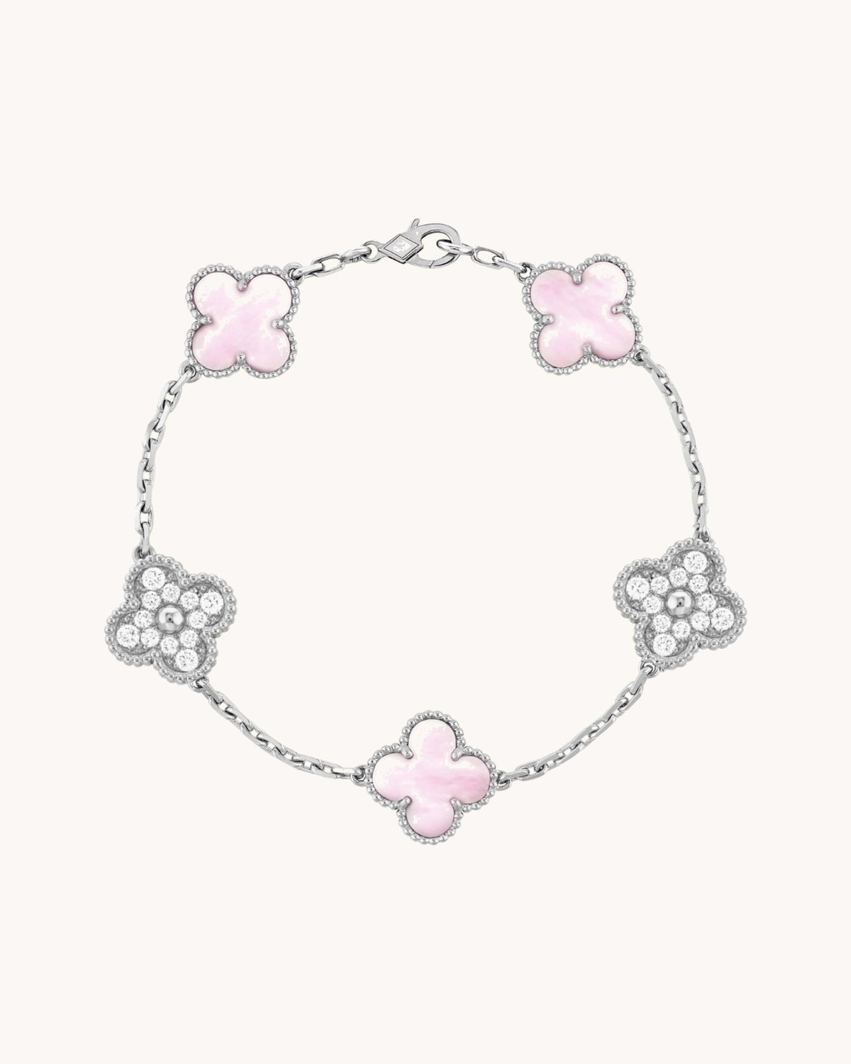 CLOVER | Black/Silver Bracelet Prestige