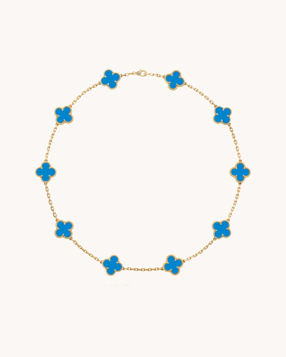 CLOVER | 10 Motive Gold Necklace