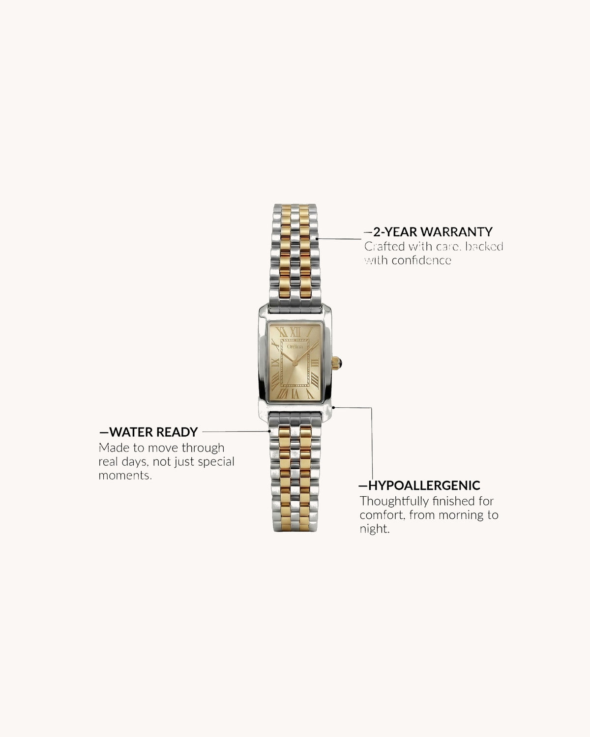 Mayceline Roselle Watch — Two Tone — image 7