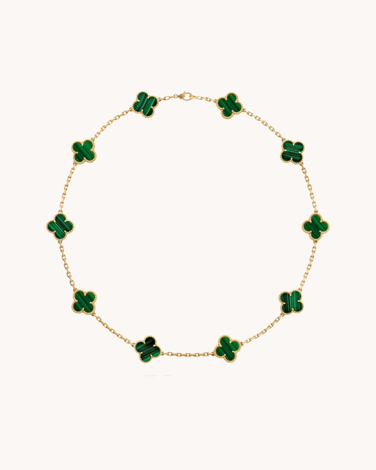 CLOVER | 10 Motive Gold Necklace