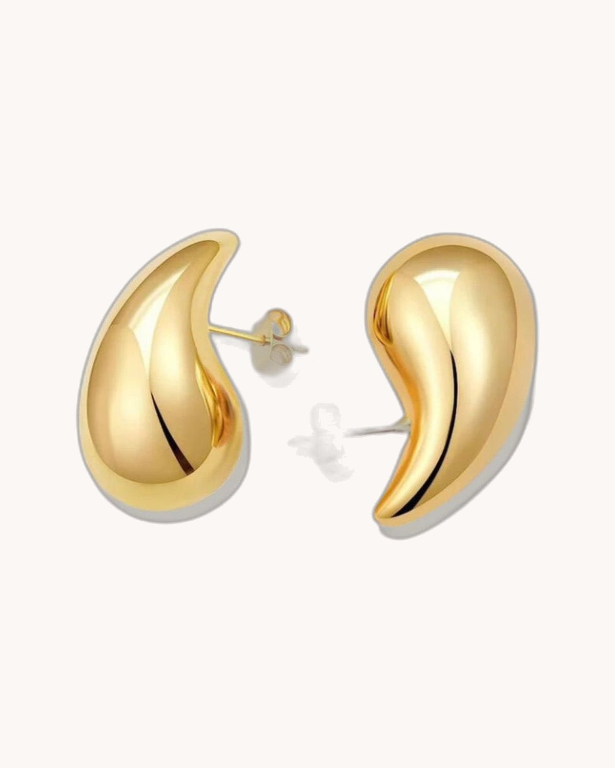 Sandra Teardrop Gold Earrings