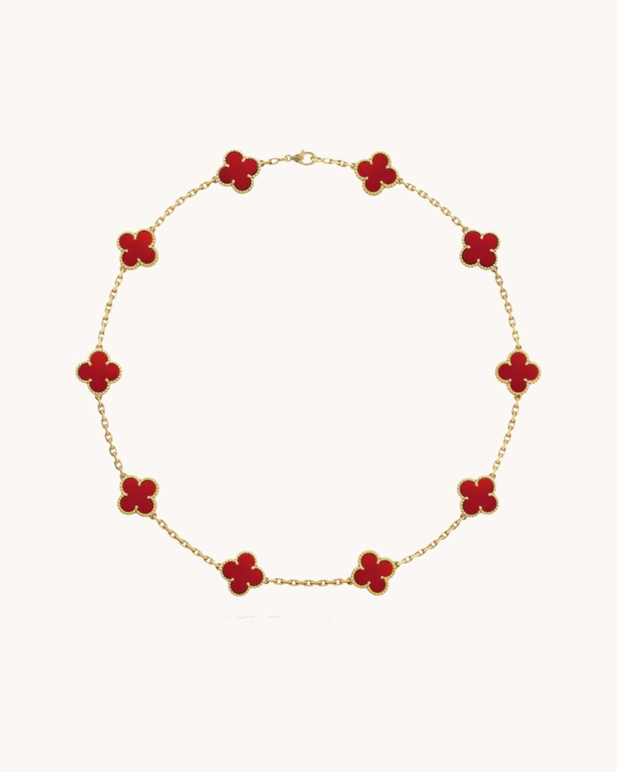 CLOVER | 10 Motive Gold Necklace