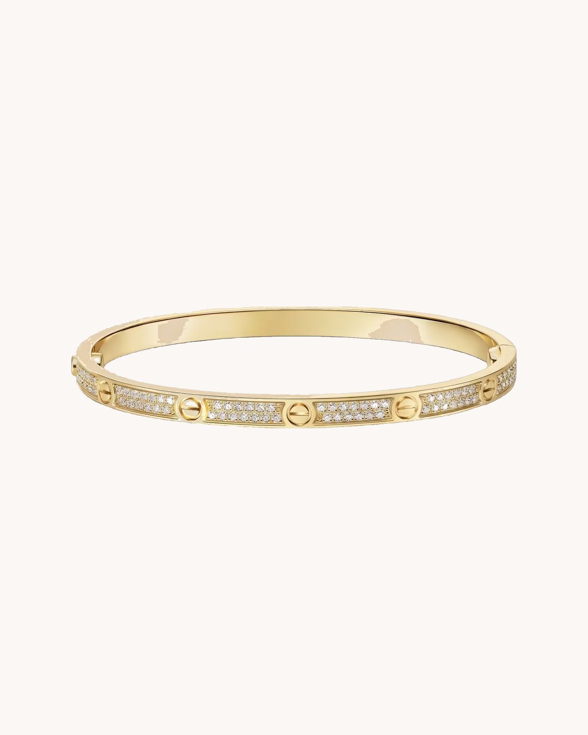 Mayceline Amour Bracelet, Small Model, Paved — Diamond 18K Yellow Gold
